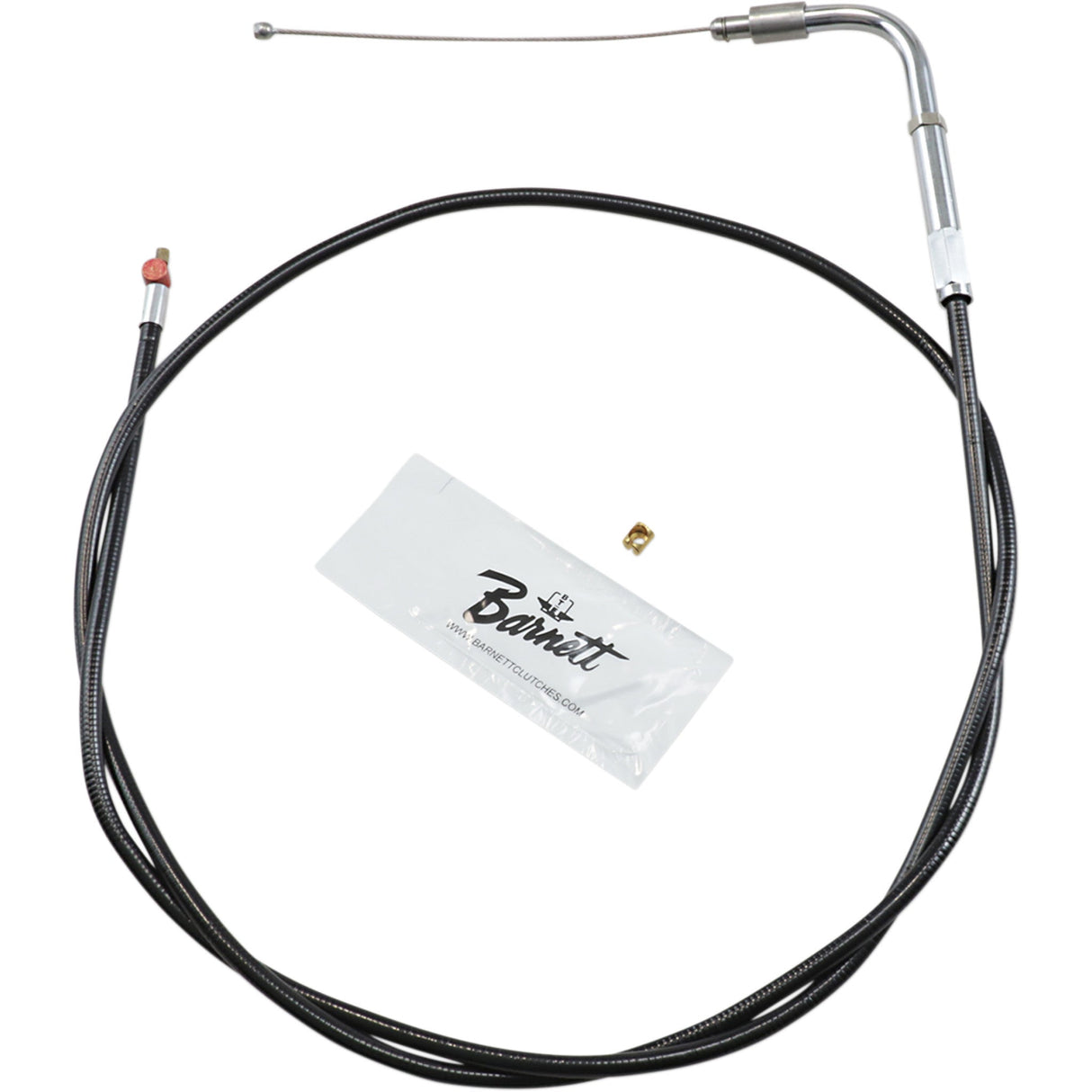 Barnett Black Vinyl Throttle Idle Cable 42-1/2" Length - 101-30-40017 For Harley Touring 1996-2001