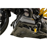 THRASHIN SUPPLY CO. 0506-2534 TSC-3035-5 Forged Carbon Fiber Skid Plate Skid Plate - Carbon Fiber/Forged - With Gold Brackets - FLHX/FLTRX