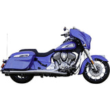 S&S Cycle 4" Broadhead Slip-On Mufflers Slash Cut Chrome - 550-1076 For Indian 2014-2022