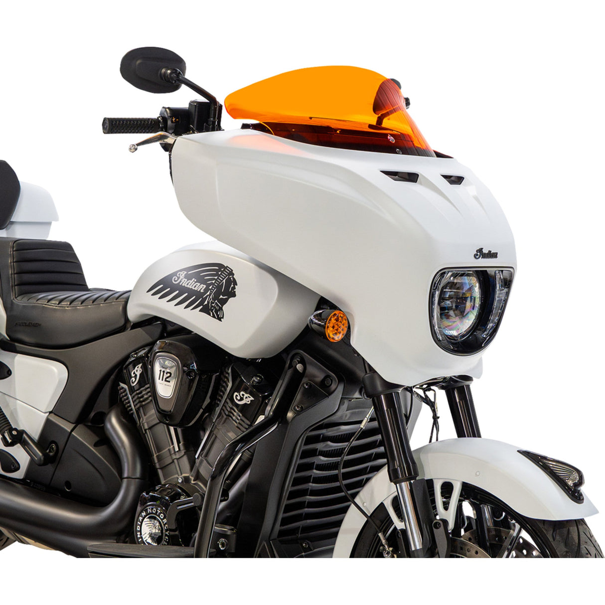 KLOCK WERKS 2312-1519 KWW-04-0652 Kolor Flare® Windshield Windshield - 9" - Orange - Chieftain PowerPlus/Roadmaster PowerPlus