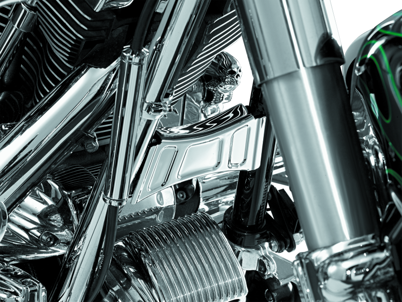 Kuryakyn 7774 Downtube Cross Brace Cover 99-13 Touring Chrome
