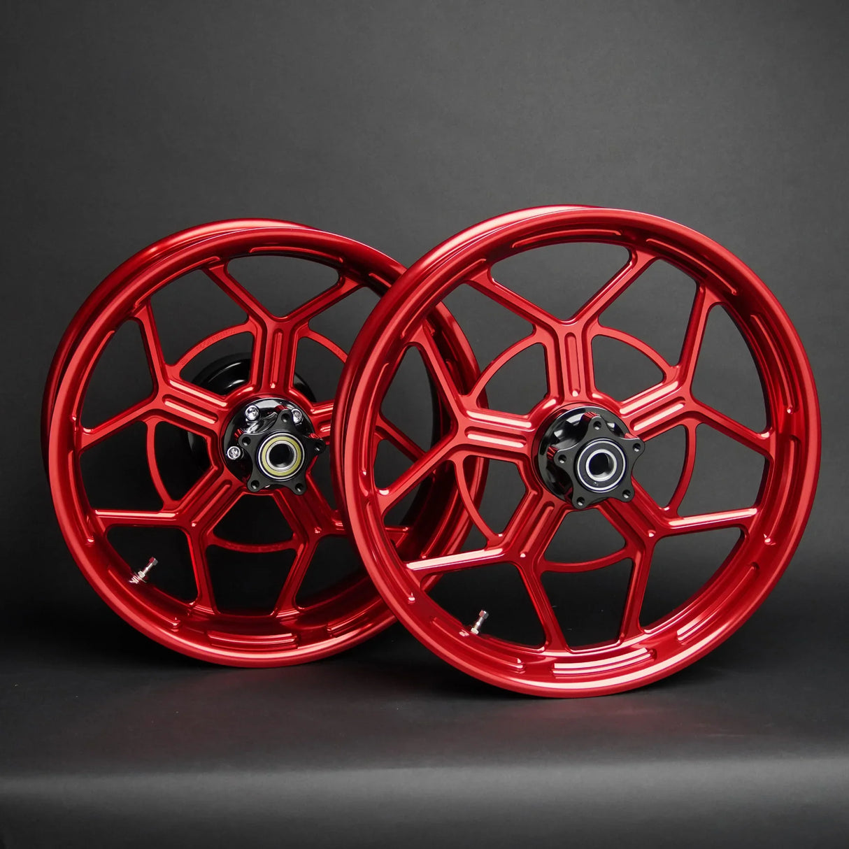 ARLEN NESS 0210-0424 71-586 Speed 5 Forged Wheel-Red - 18x5.5