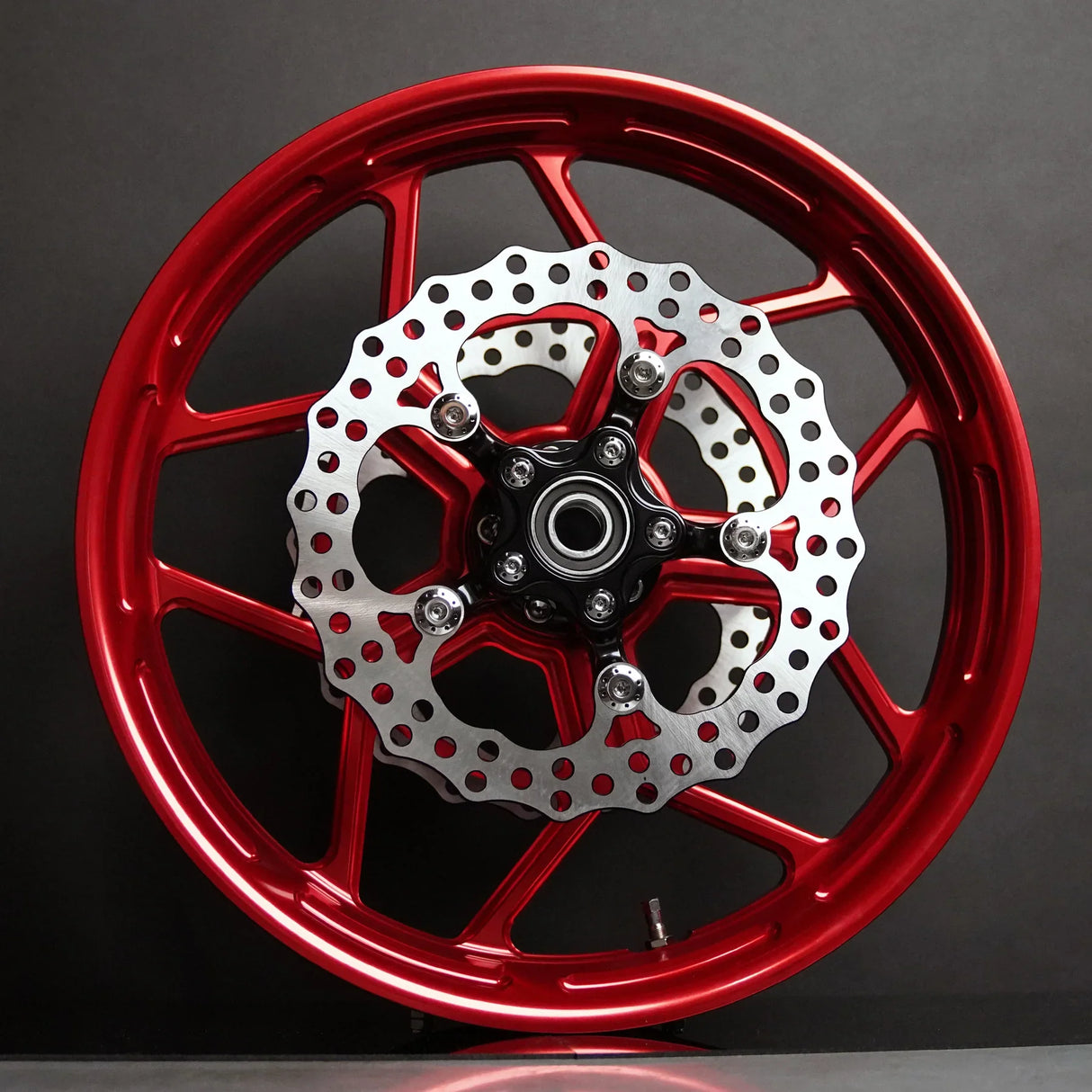 ARLEN NESS 0210-0426 71-588 Speed 5 Forged Wheel- Red - 21x3.5