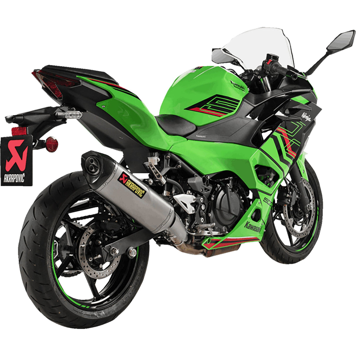 AKRAPOVIC 1811-4687 S-K5SO1-HRT Slip-On Line Muffler titanium - ninja 500/z500