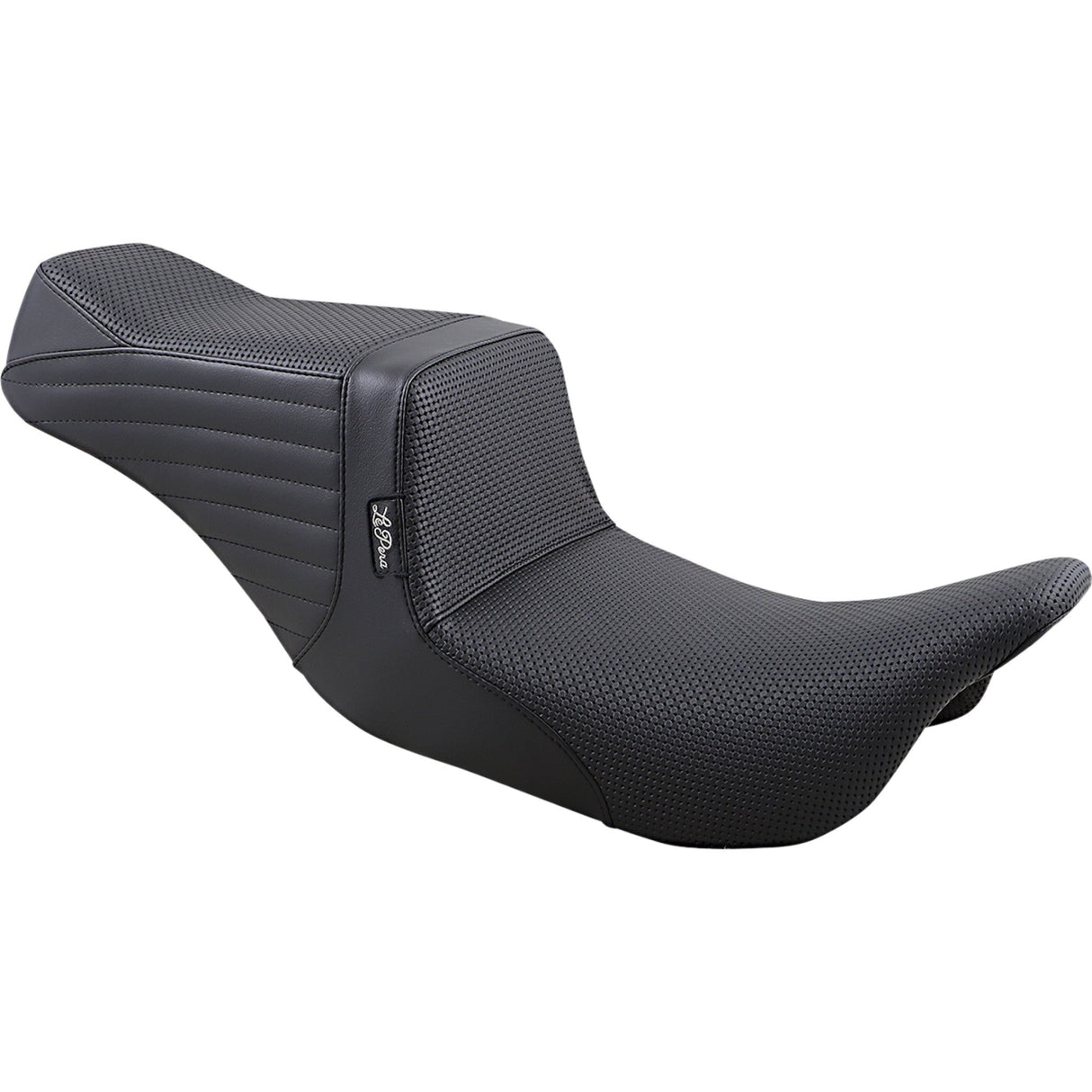 LePera Tailwhip Seat Basketweave Black - LK-587BW For Harley Touring 2008-2023