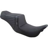 LePera Tailwhip Seat Basketweave Black - LK-587BW For Harley Touring 2008-2023
