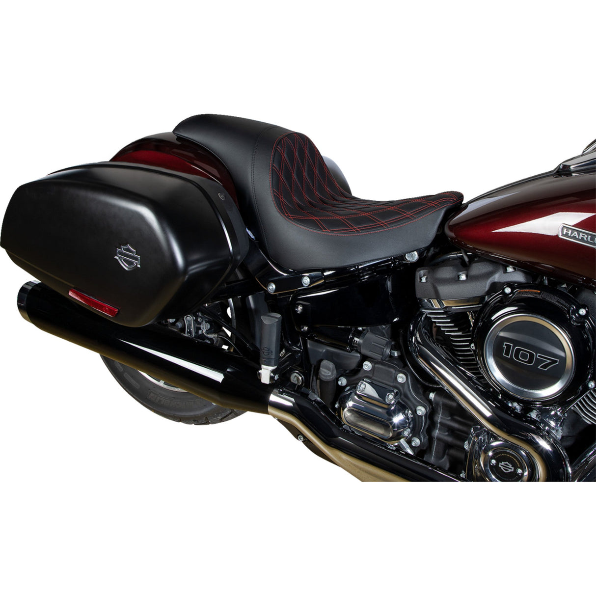 Drag Specialties Predator Seat - 0802-1519 For Harley Softail 2018-2023