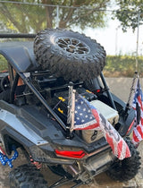 Tab Performance 2024-Up Polaris RZR XP 1000 Spare Tire Rack - Black 715-4003-BLACK