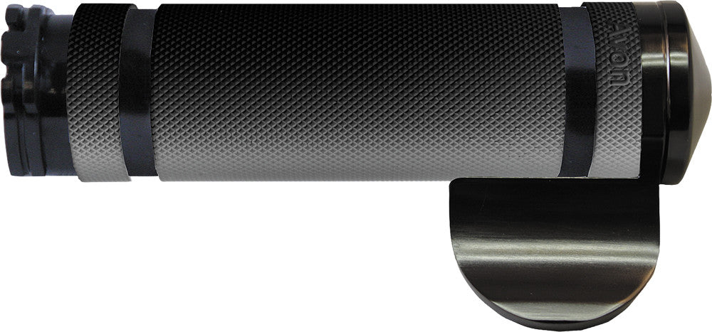 Avon Air SS Grips Cable Throttle Boss Black - AIR-99-ANO-BOSS For Harley Motorcycles 1984-2018