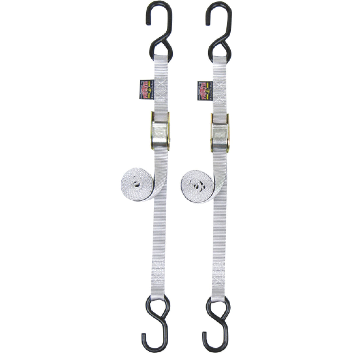 POWERTYE MFG. 3920-0326 22264 1" Standard Tie-Downs Standard Tie-Downs - 1" x 5-1/2' - Silver