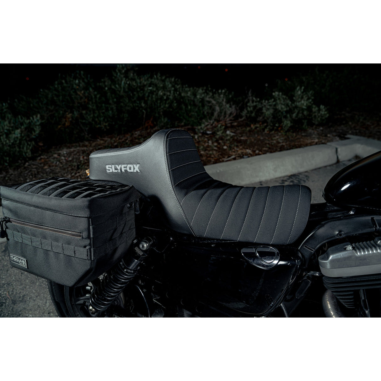 Slyfox Highnoon Seat - 4709B-SlyFox For Harley Sportster 2004-2022