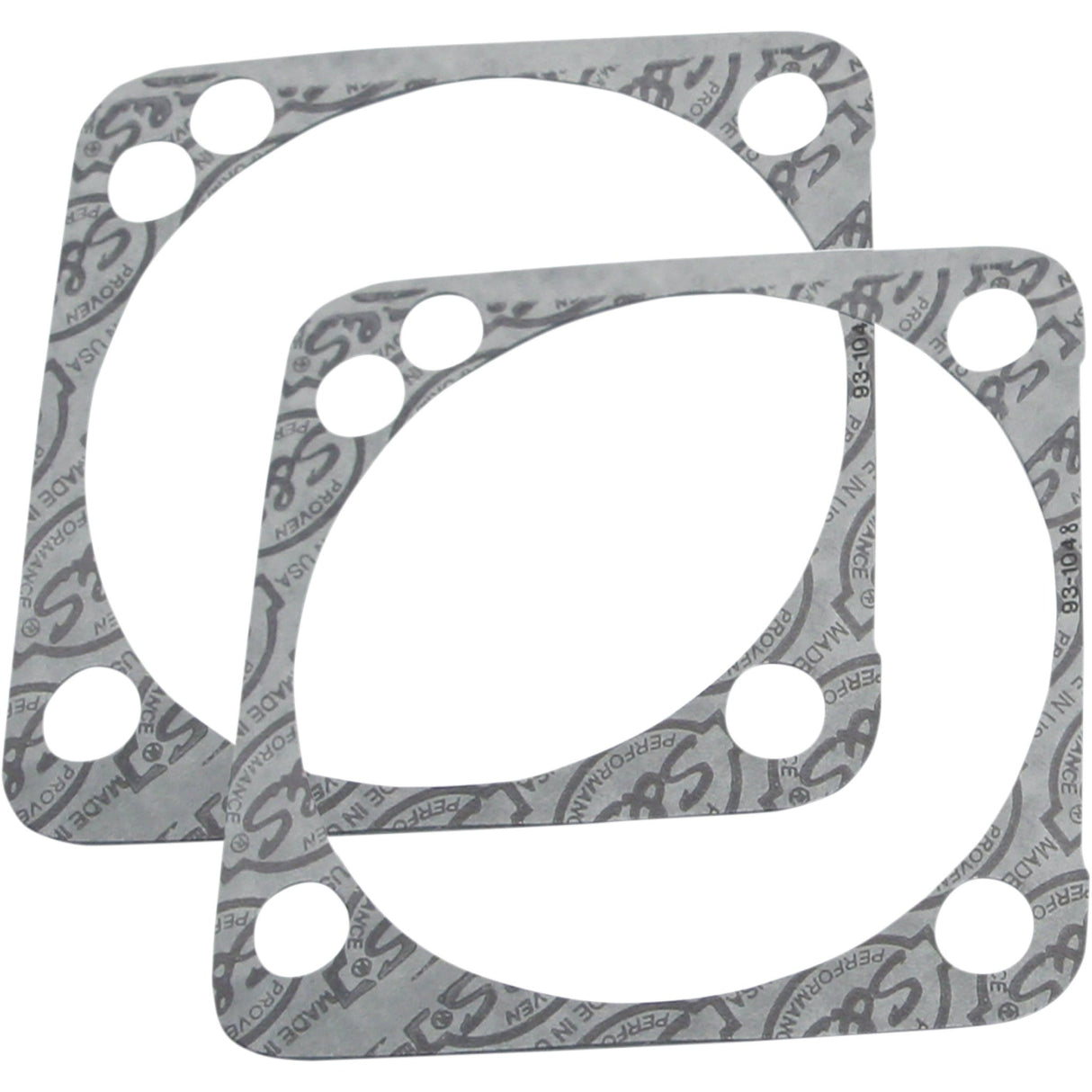 S&S Cycle Base Gaskets Front Or Rear 4.125" SSW - 930-0099 For Harley Motorcycles 1999-2017