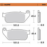 Moto-Master Road Pro Sintered Front Brake Pads - 410401-PU For Harley Sportster 2004-2008