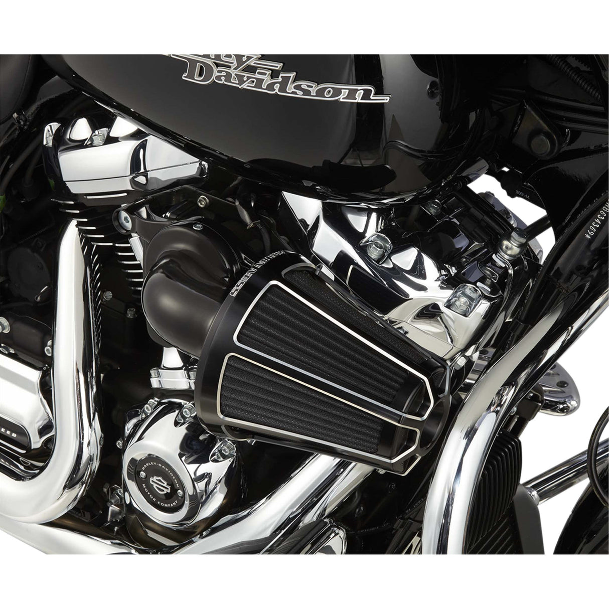 Arlen Ness Monster Sucker® Air Cleaner Kit — Beveled Black - 81-036 For Harley Motorcycles 2017-2025
