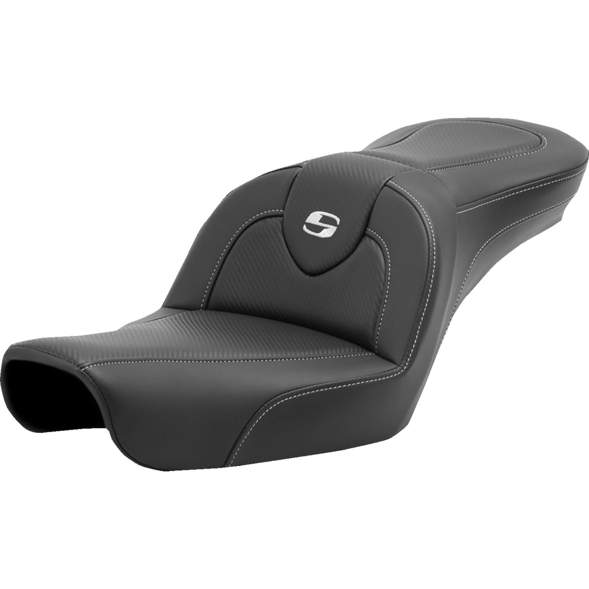 Saddlemen Roadsofa™ Carbon Fiber Seat Without Backrest - 896-04-185 For Harley Dyna 1996-2003