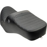Slyfox Chariot Seat Silver Classic Stitch Silver Logo FLH FLT - 4729B For Harley Touring 2023-2026