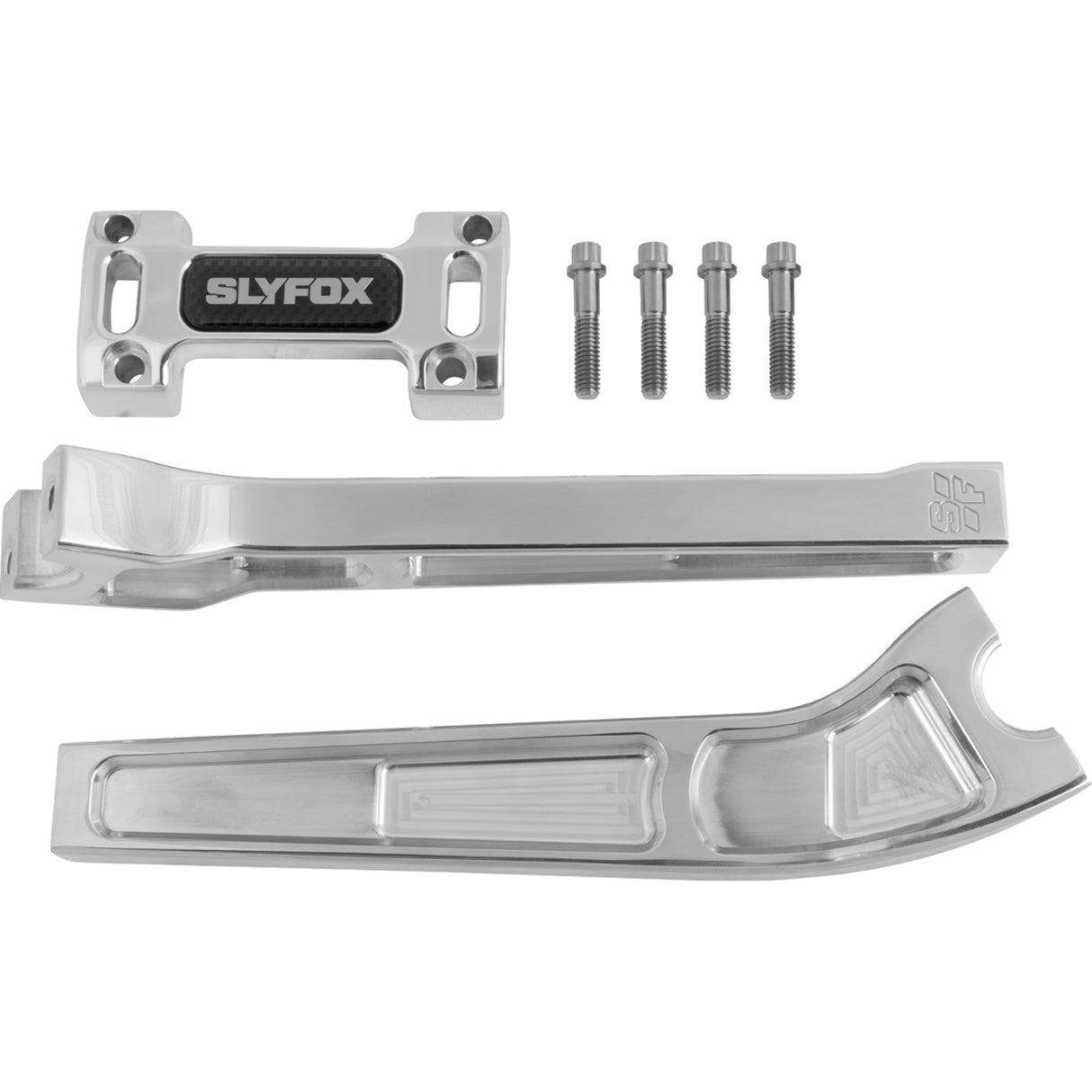 SLYFOX 0602-1534 SF-1002-10-R Handlebar Riser Kit pullback - 1" clamping - 10" rise - raw