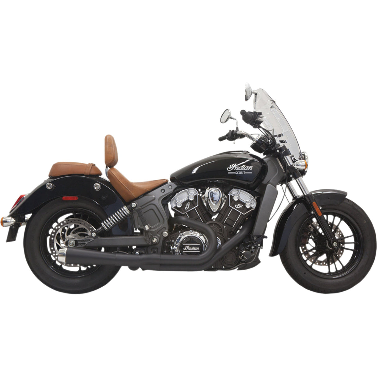 Bassani Xhaust Road Rage 2-Into-1 Exhaust System - 8S12JB For Indian Scout 2015-2024