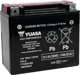 Yuasa Battery YUAM62RBH Yuasa YTX20H-BS High Performance AGM 12-Volt Battery W/bottle
