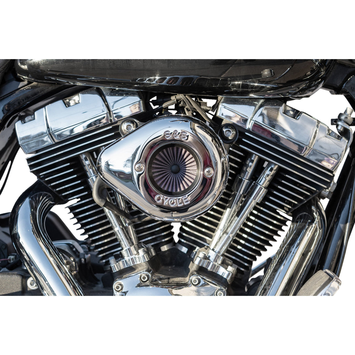S&S Cycle Air Stinger Stealth Air Cleaner Kit Chrome - 170-0721A For Harley Motorcycles 2001-2017