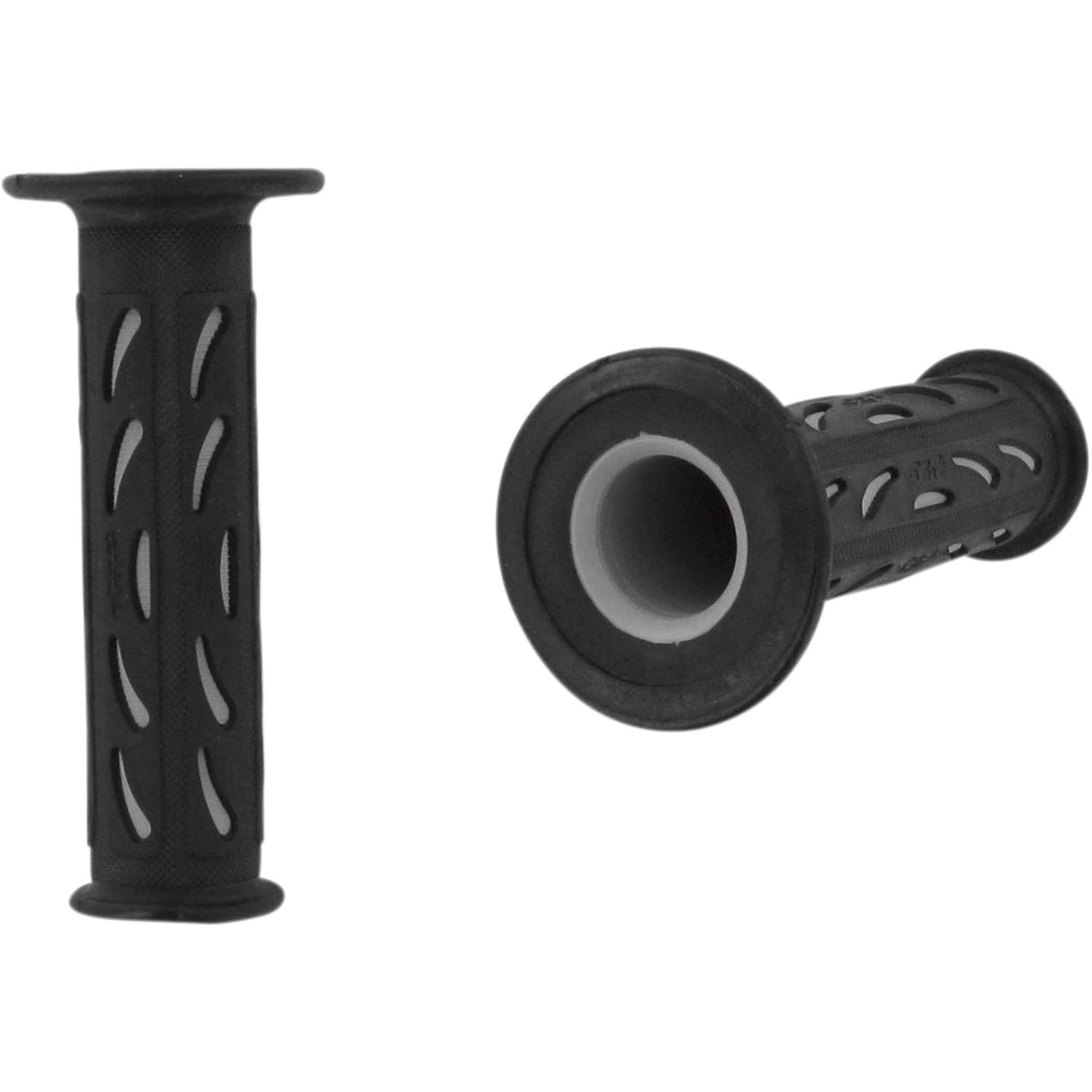 PRO GRIP PG-724BKGY PA0724OEGR02 724 Dual Density Sportbike Grips Grips - 724 - Open Ends - Black/Gray