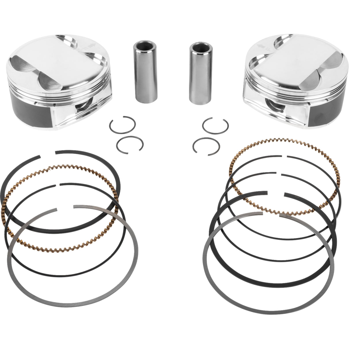 JE Pistons Piston Kit 4.080" Bore 4.500" Stroke 12.0:1 CR 114" M8 - 398761 For Harley Motorcycles 2017-2025