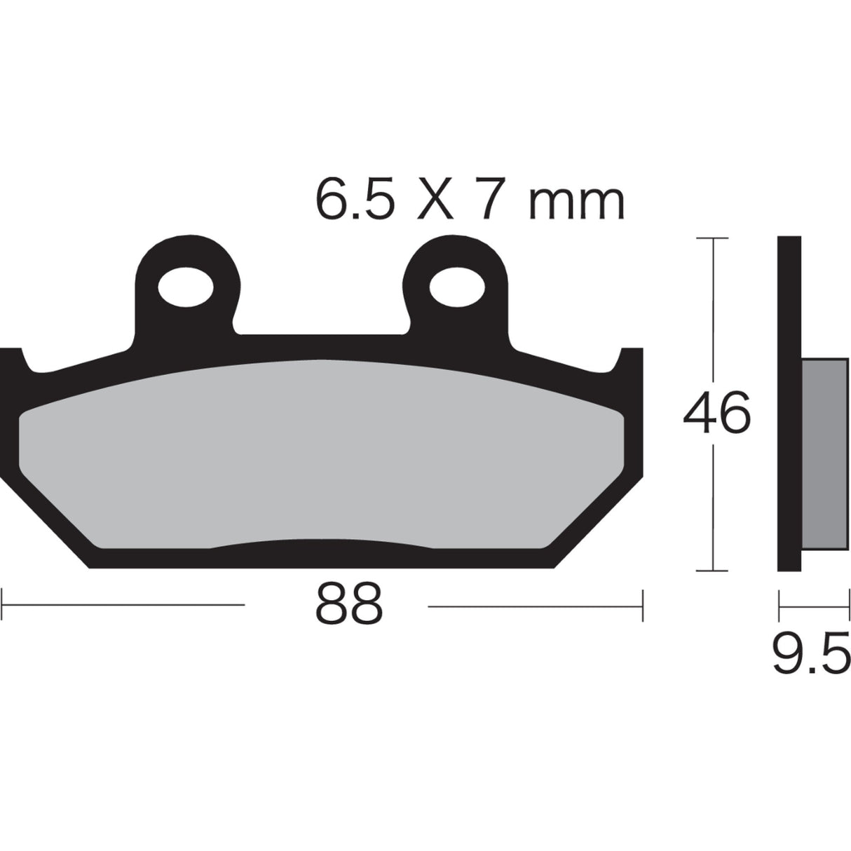 Vesrah Brake Pad - VD-143/2 Honda VT600C Shadow / Gold Wing / GL1500A Gold Wing Aspencade / GL1500I Gold Wing Interstate 1988-2000