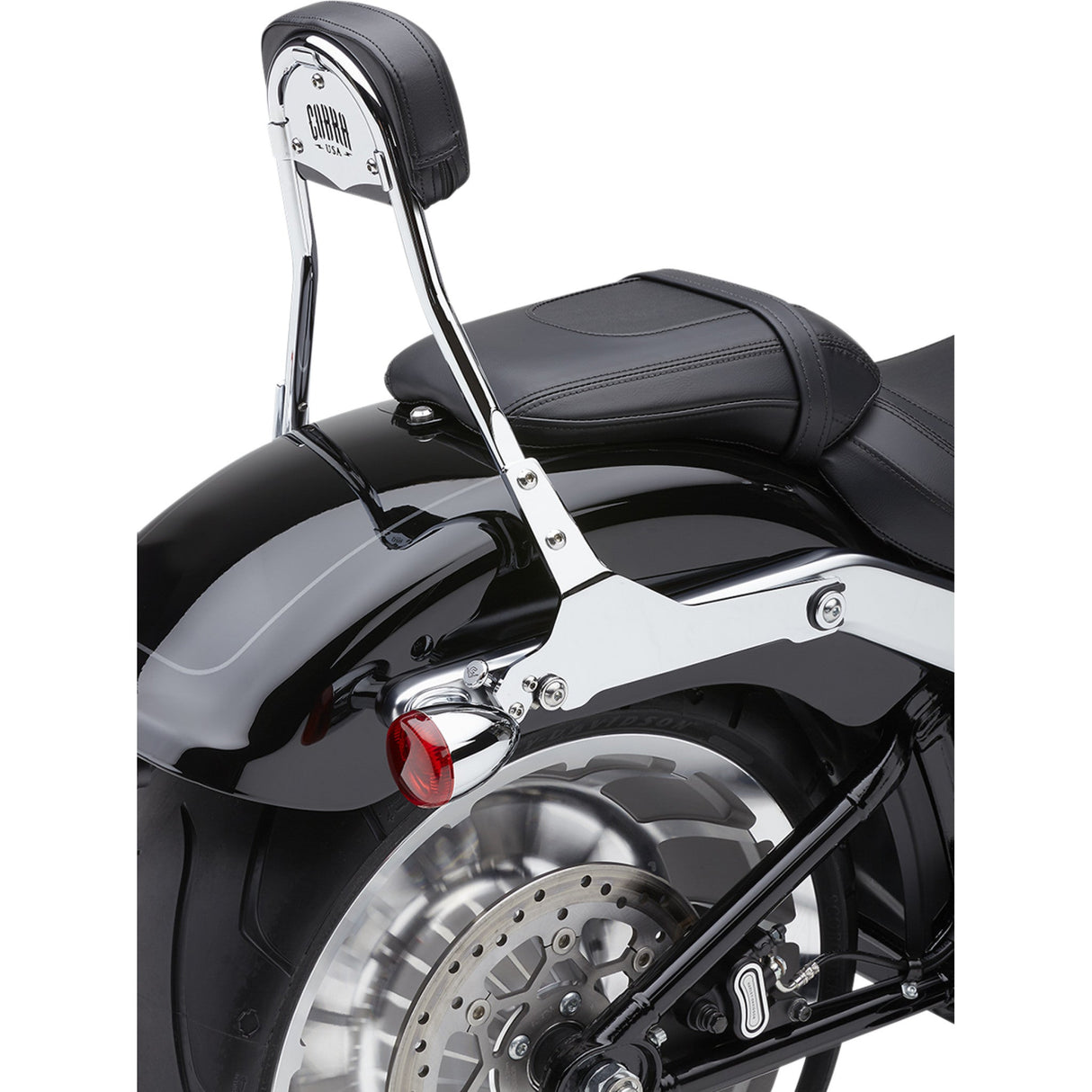 COBRA 1501-0607 602-2007 Detachable Backrest Kit - 14" - Chrome - Softail