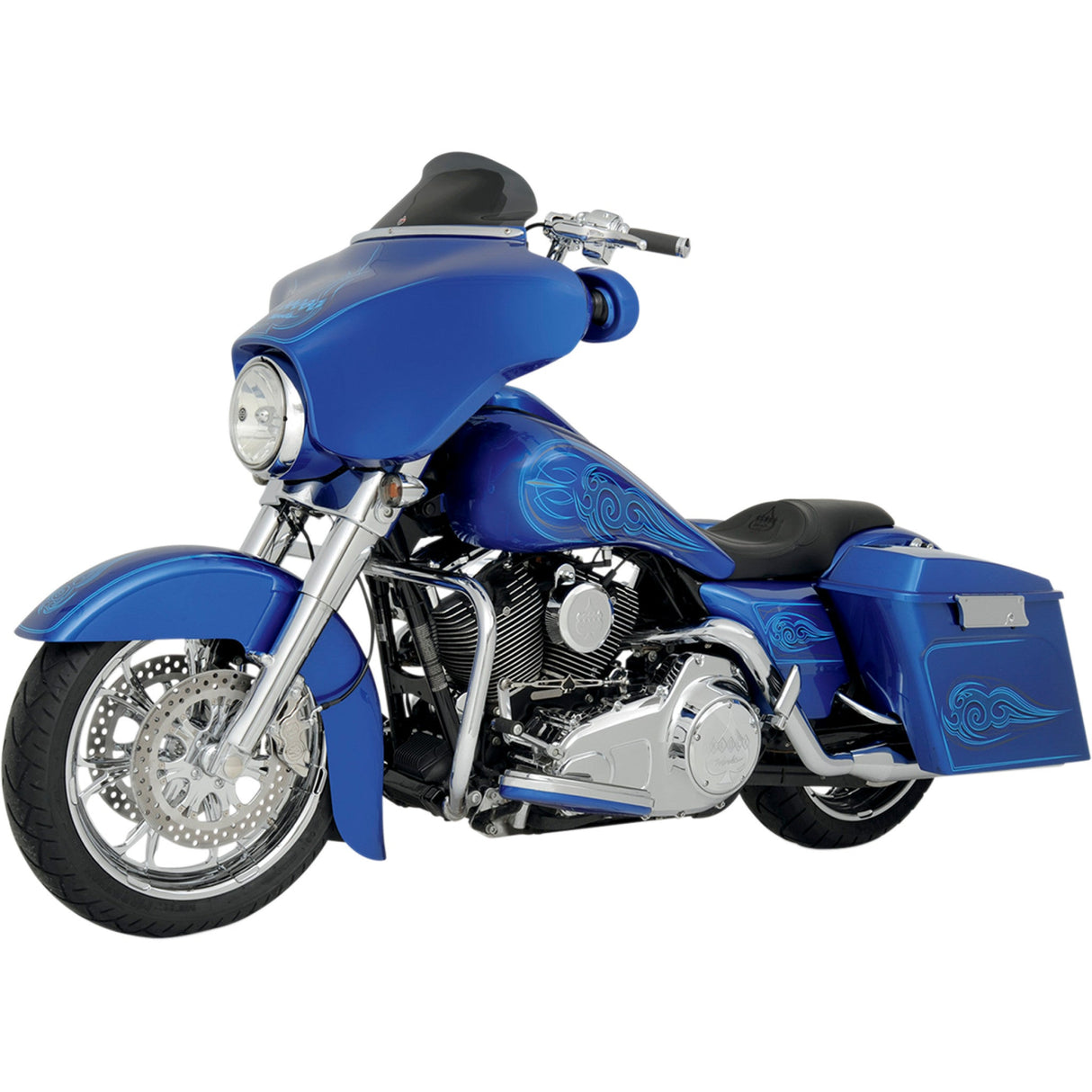 Klock Werks Flare® Windshield 6-1/2" Smoke - KWW-01-0199 For Harley Touring 1996-2013