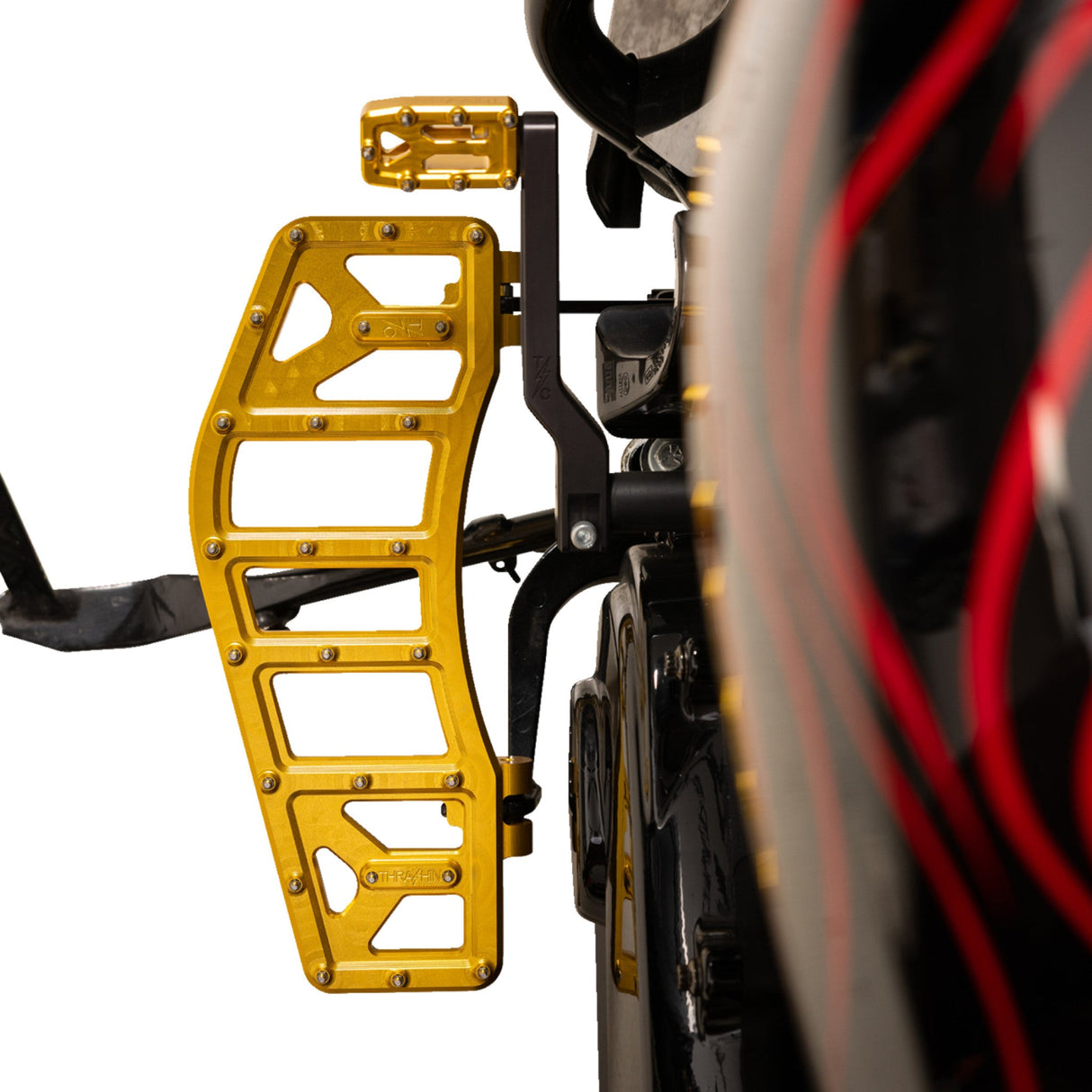Thrashin Supply CO. Aggressor Floorboards Gold - TSC-2219-5 For Harley Touring 1984-2026