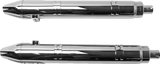 4" Broadhead Slip-On Mufflers - Fishtail - Chrome - 1801-1766