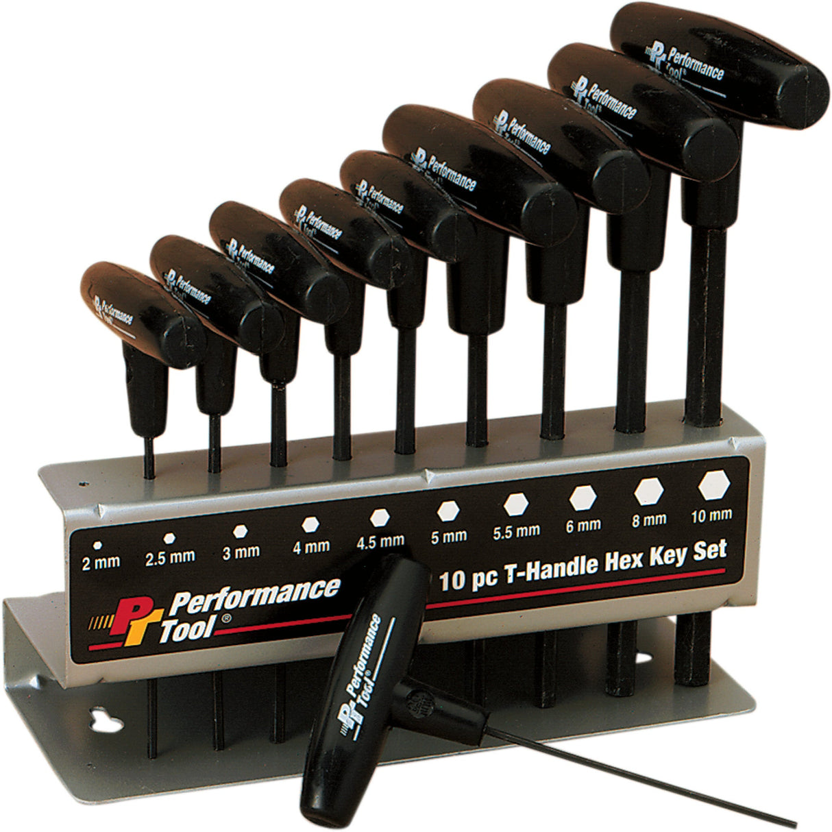PERFORMANCE TOOL W80275 W80275 T-handle Hex Key Set T-Handle Hex Set - 10-Pieces
