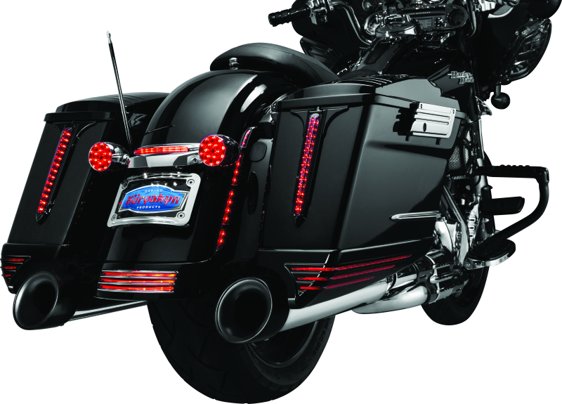 Kuryakyn Rear Fender Accents Flhx & Fltr Models Chrome - 7797 For Harley Touring 2006-2023