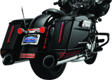 Kuryakyn Rear Fender Accents Flhx & Fltr Models Chrome - 7797 For Harley Touring 2006-2023
