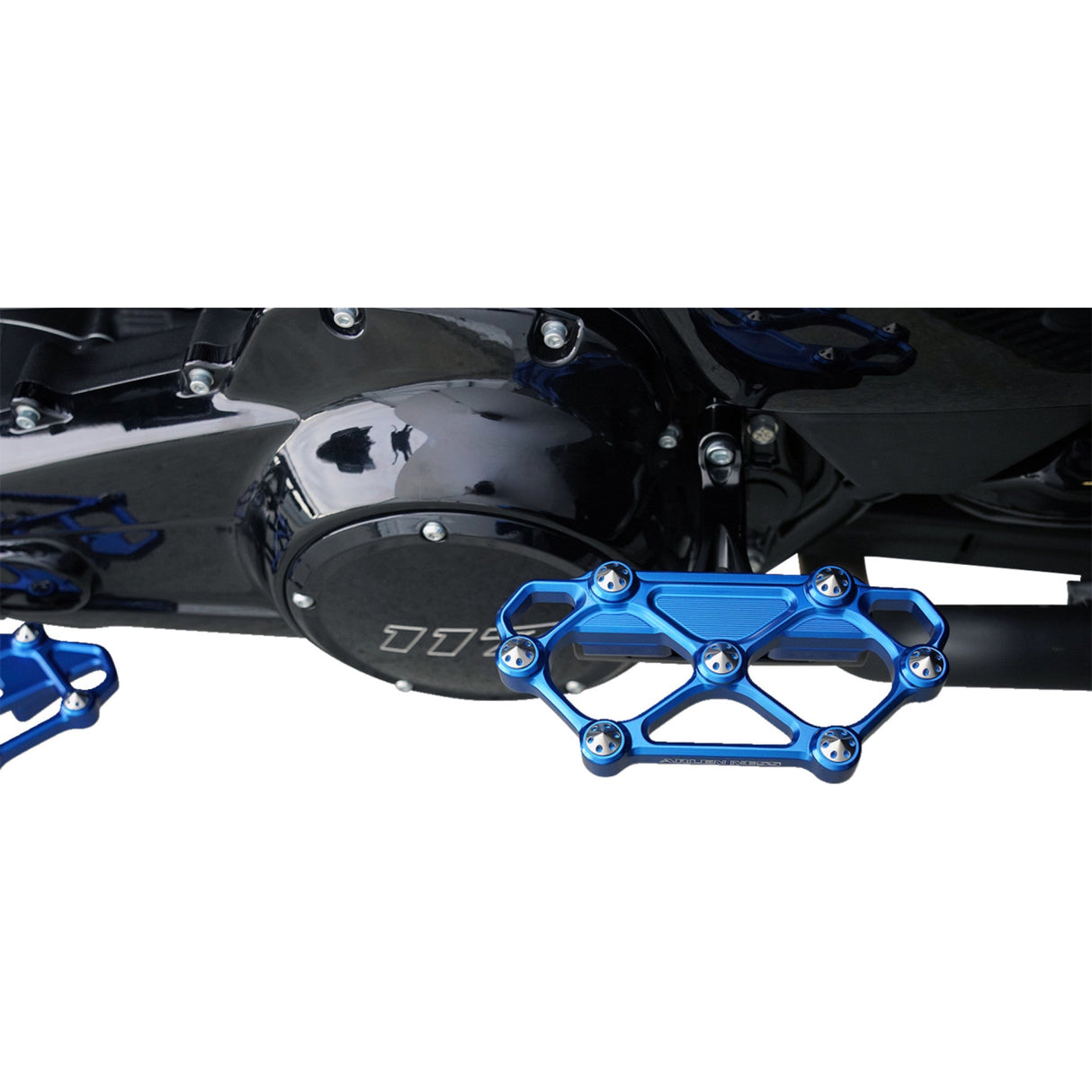 Arlen Ness Diamond Floorboards Passenger Blue - 410-060 For Harley Motorcycles 1982-2026