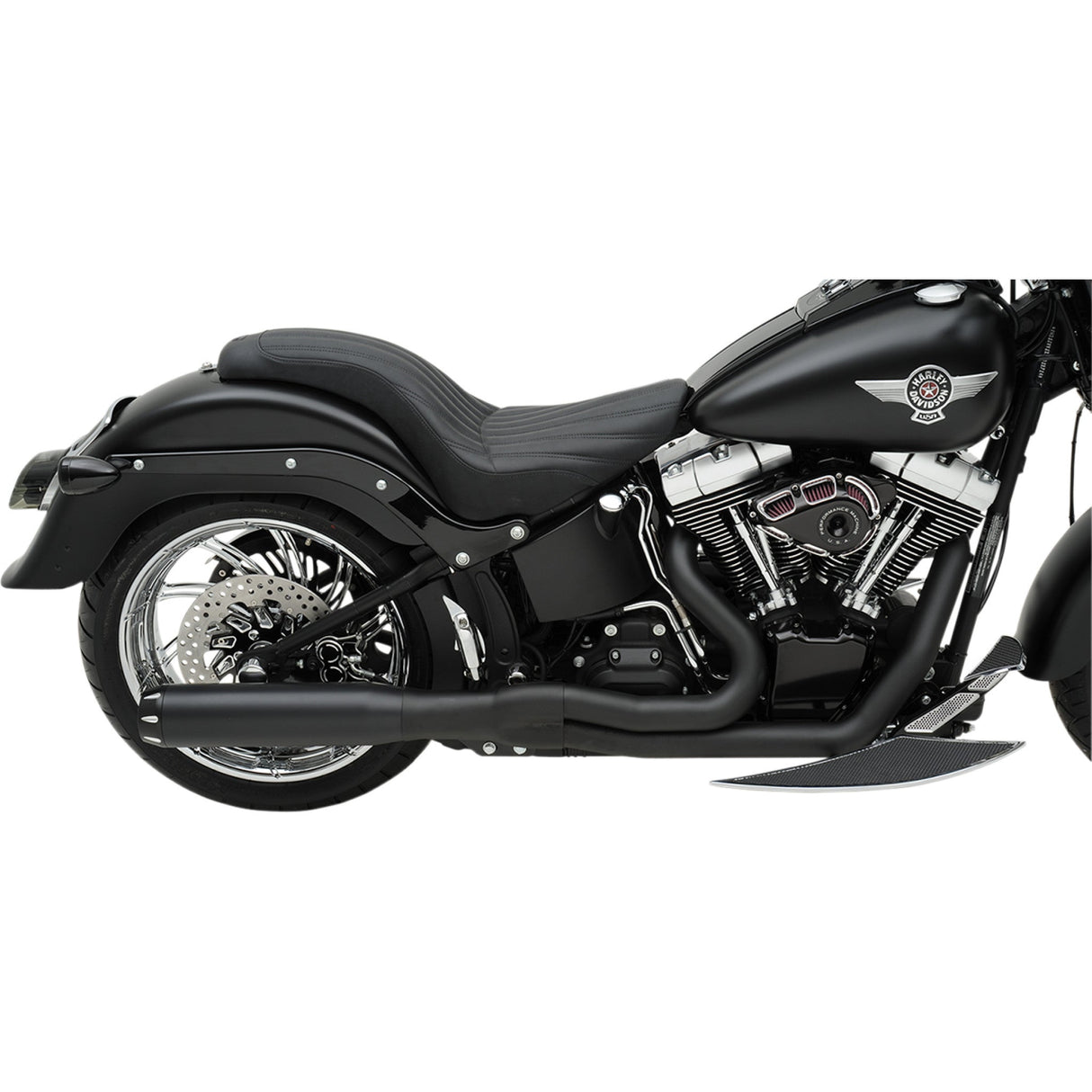 Bassani Xhaust Road Rage II B1 Power 2-Into-1 Exhaust System - 1S18RB For Harley Softail 1986-2017