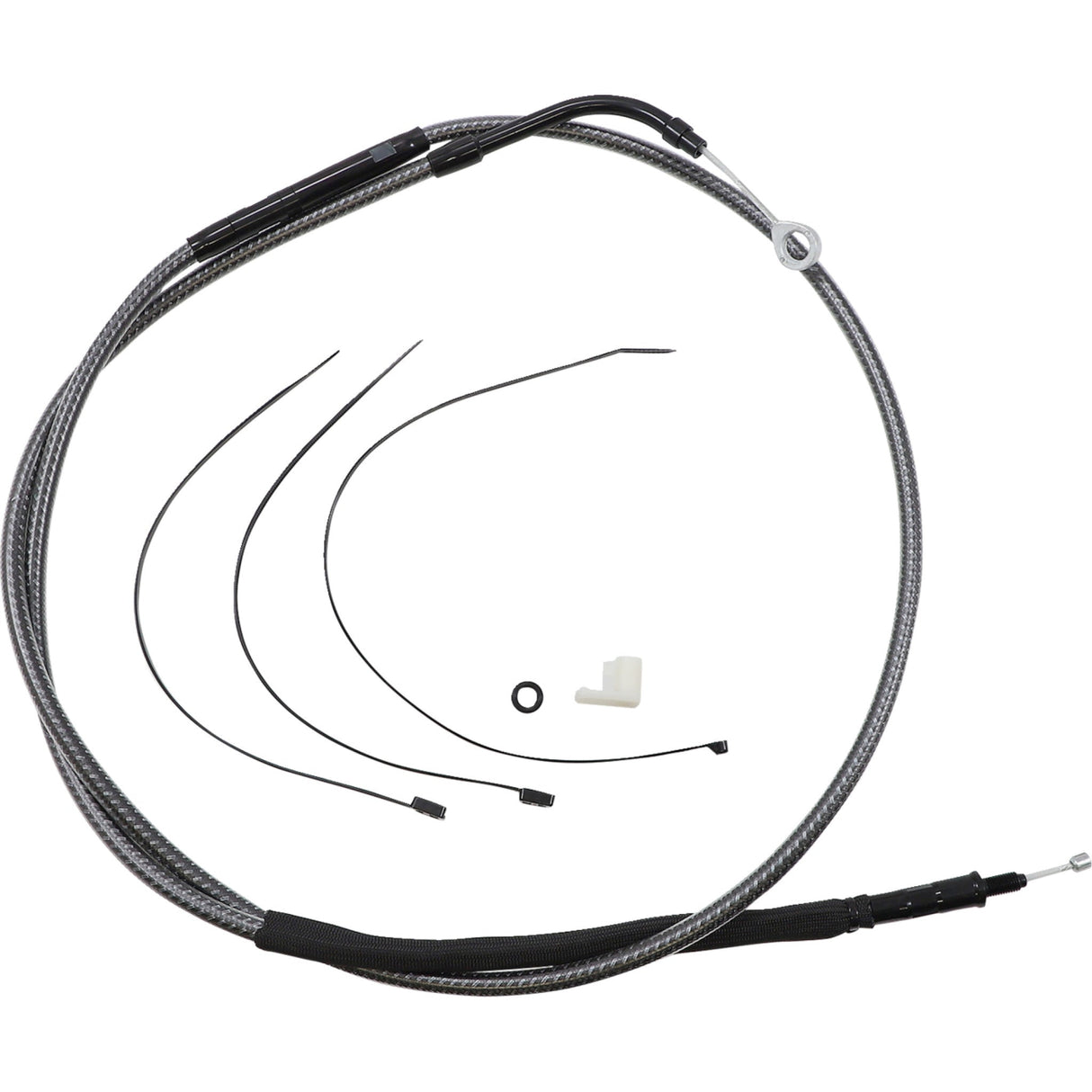 Magnum Shielding High-Efficiency Polished Karbonfibr Clutch Cable 71-3/4" - 72366HE For Harley Touring 2021-2024