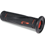 PRO GRIP 0630-0346 PA083800RO02OE 838 Road Grips Grips - 838 - Open Ends - Red/Black