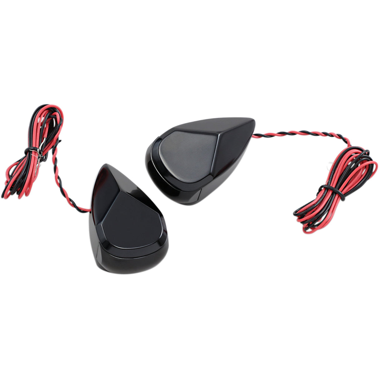 Alloy ART Multi-Replacement LED Marker Signal Lights Black Smoke Red - MRL-2B For Harley Touring 2000-2020