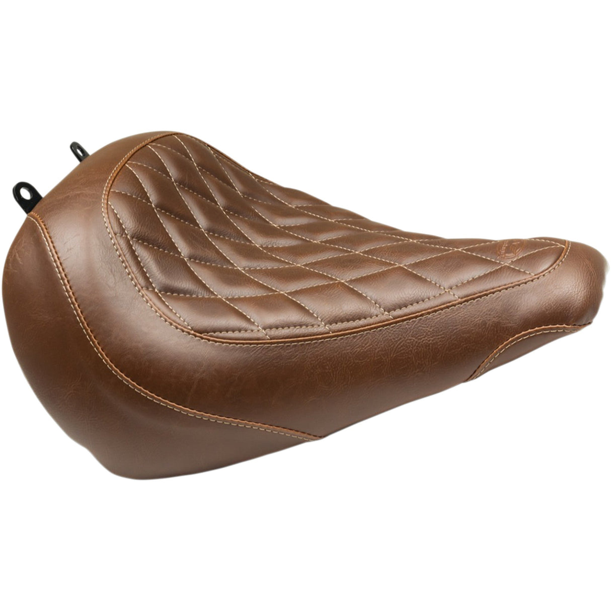 Mustang Wide Tripper™ Solo Seat Without Backrest Diamond Brown - 83023 For Harley Softail 2018-2021