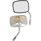 DRAG SPECIALTIES Live To Ride Custom Mirrors — Rectangle - Pair