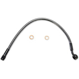 Magnum Shielding Designer Series ABS-Specific Upper Brake Line Kit 10mm-35° 15" Black Pearl - AS47115 For Harley Touring 2017-2024