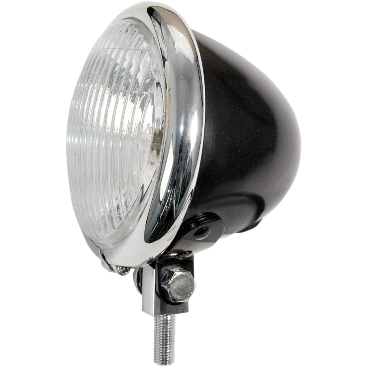 EMGO 2001-1450 66-84121BC Bates Style 4-1/2" Spotlamp 4 1/2" Spotlamp - Black/Chrome