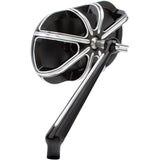 ARLEN NESS 0640-1201 13-160 Caged Series Mirror Mirror - Side View - Caged Series/10 Gauge - Black - Left