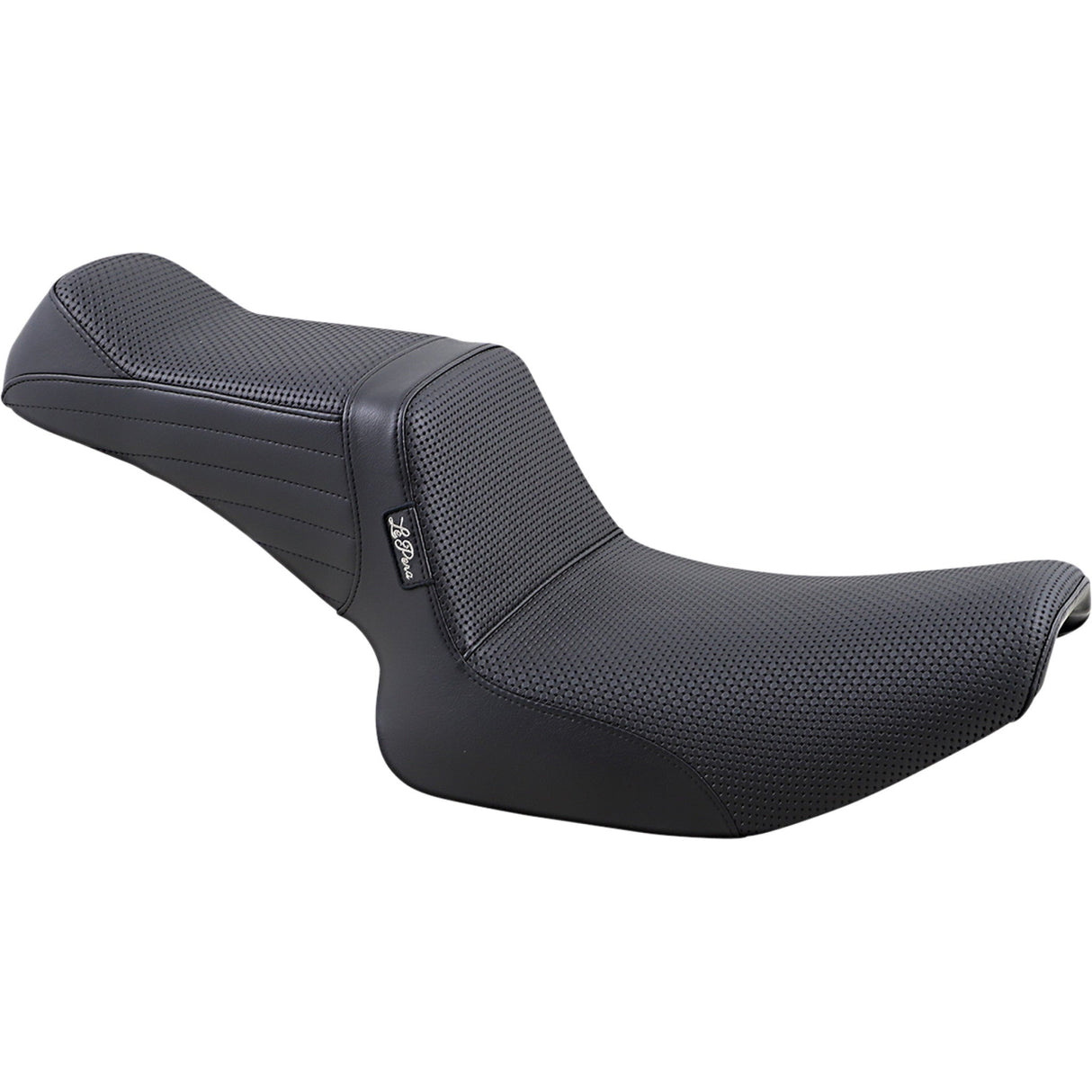 LePera Tailwhip Seat Basketweave Black - L-588BW For Harley Dyna 1982-1994