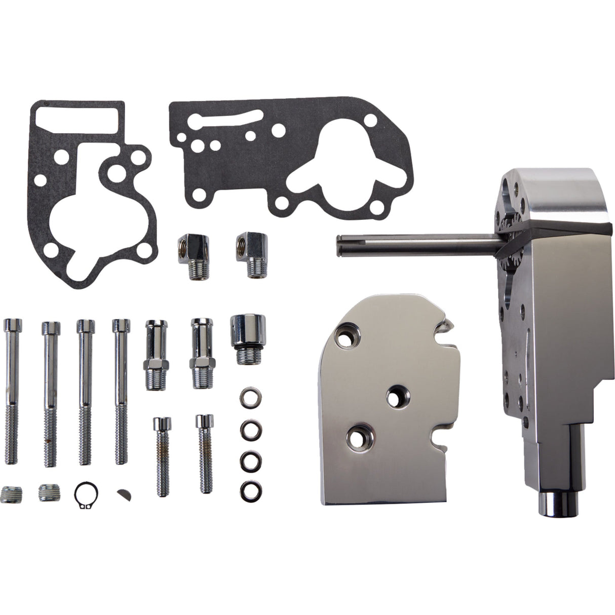 JIMS DS-197094 1754 Flow Pro 1 Billet Oil Pump Complete Assembly Flow Pro 1 Billet Oil Pump Top Line - Polished