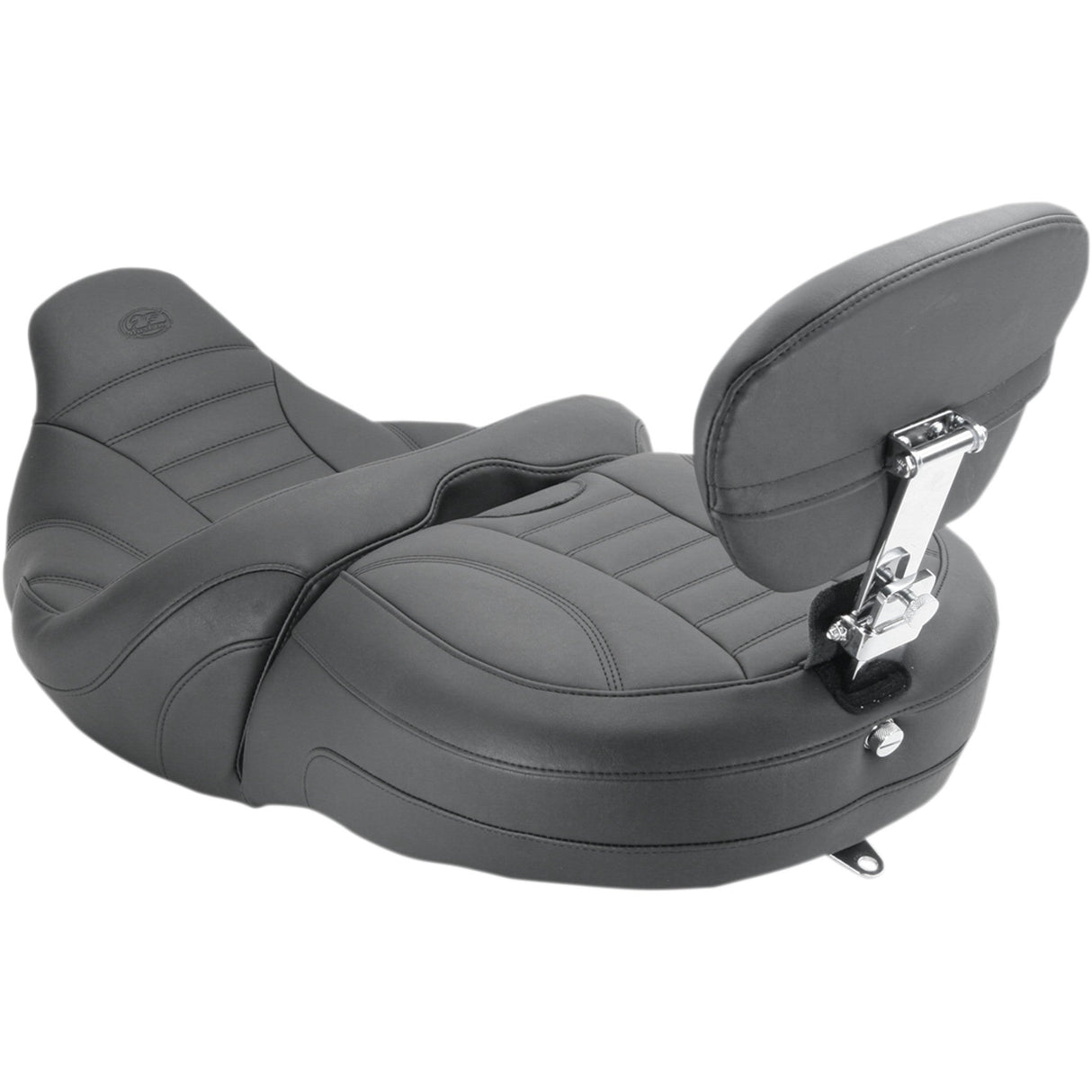 Mustang One-Piece Vintage 2-Up Touring Seat With Driver Or Passenger Backrest - 79595 For Harley Touring 2015-2025