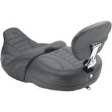 Mustang One-Piece Vintage 2-Up Touring Seat With Driver Or Passenger Backrest - 79595 For Harley Touring 2015-2025
