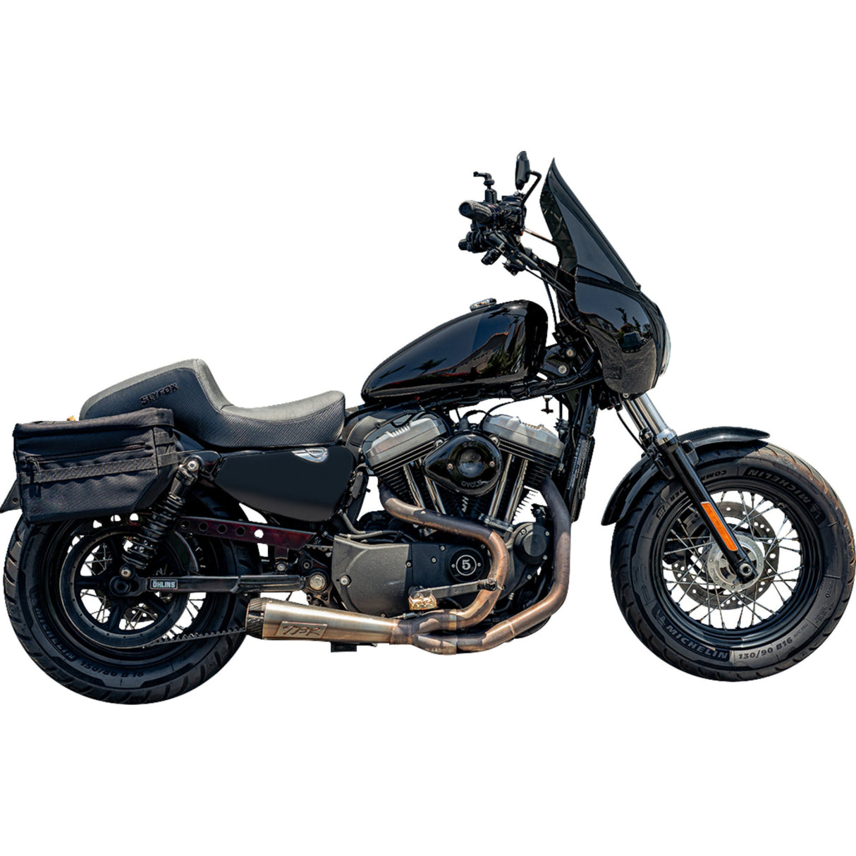 Slyfox Drifter Seat - 4684A-slyfox For Harley Sportster 2004-2022