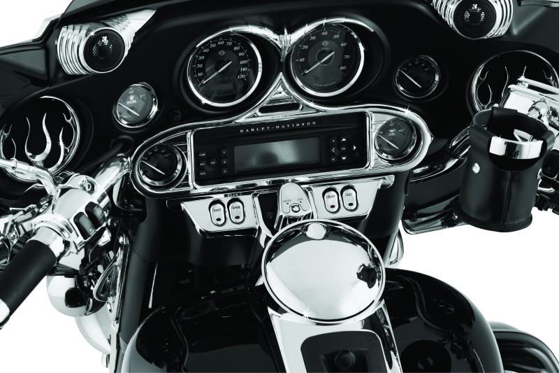 Kuryakyn Stereo Accent FL Touring Models Chrome - 3765 For Harley Touring 1996-2013